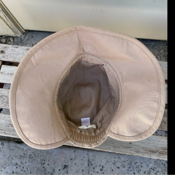 Helen Kaminski 100% Cotton Wide Brim Packable Sun Hat – Tan main image 7